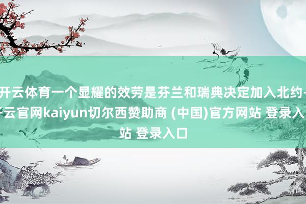 开云体育一个显耀的效劳是芬兰和瑞典决定加入北约-开云官网kaiyun切尔西赞助商 (中国)官方网站 登录入口