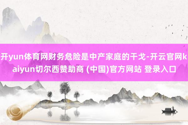 开yun体育网财务危险是中产家庭的干戈-开云官网kaiyun切尔西赞助商 (中国)官方网站 登录入口