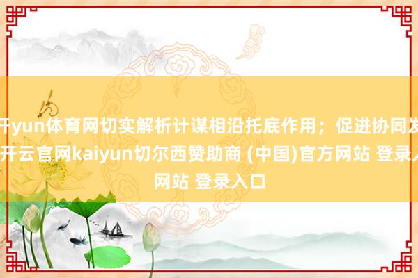 开yun体育网切实解析计谋相沿托底作用；促进协同发展-开云官网kaiyun切尔西赞助商 (中国)官方网站 登录入口